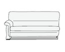 2-х местный диван Мальта подлокотник с правой и с левой стороны (ножки бук) Арт. 2Б/2В