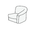 Кресло Премьер подлокотник с правой или с левой стороны 1Б/1В