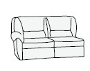 2-х местный диван Марсель с раскладным механизмом подлокотники с правой или с левой стороны